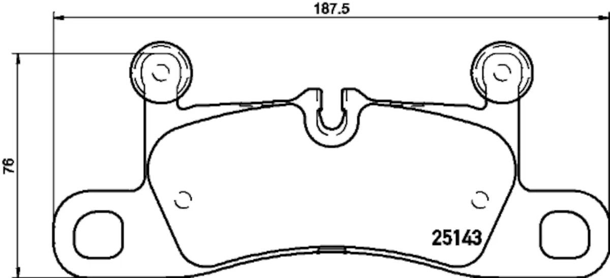 Hella Pagid Rear Disc Brake Pad Set - 99135293904